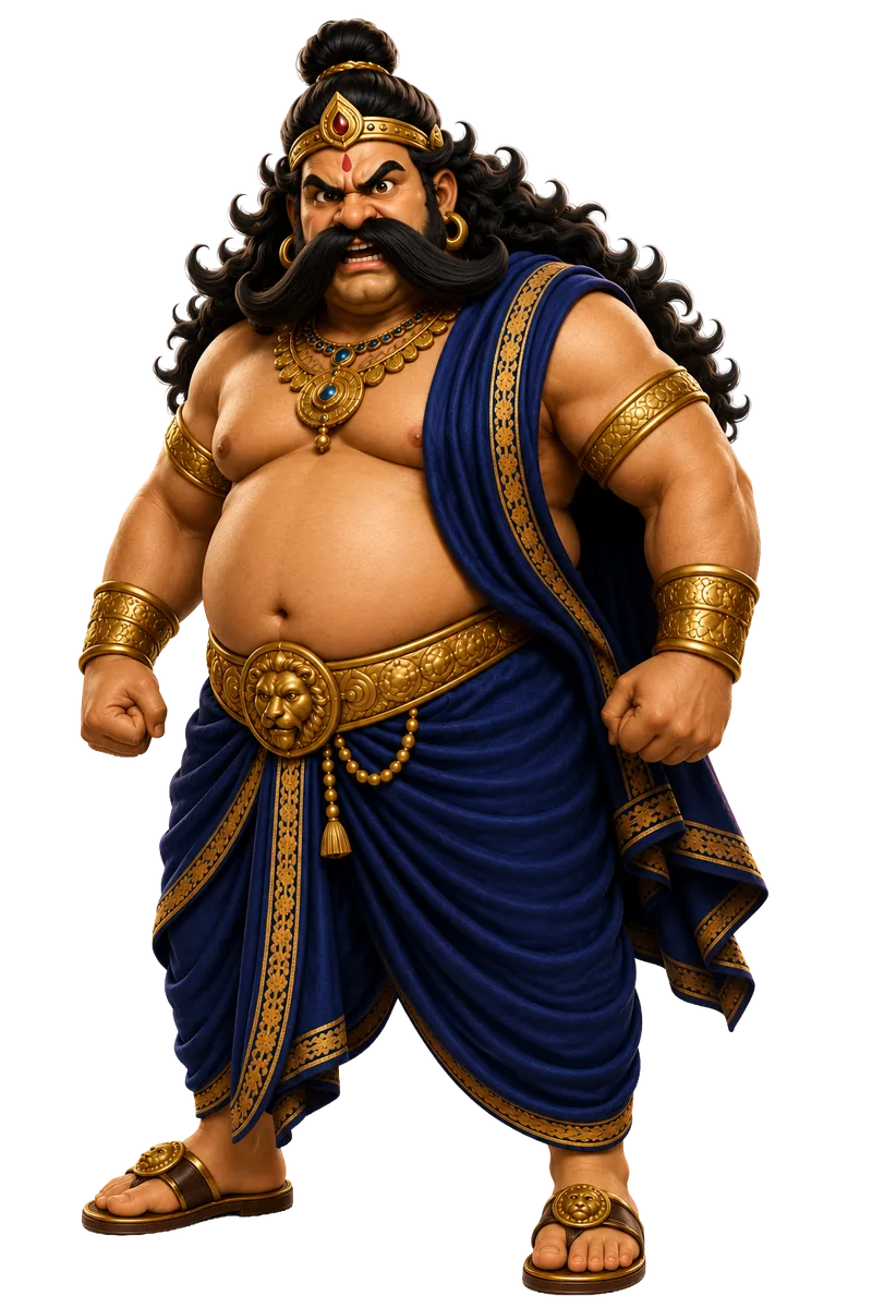 Kumbhakarna woken and furious