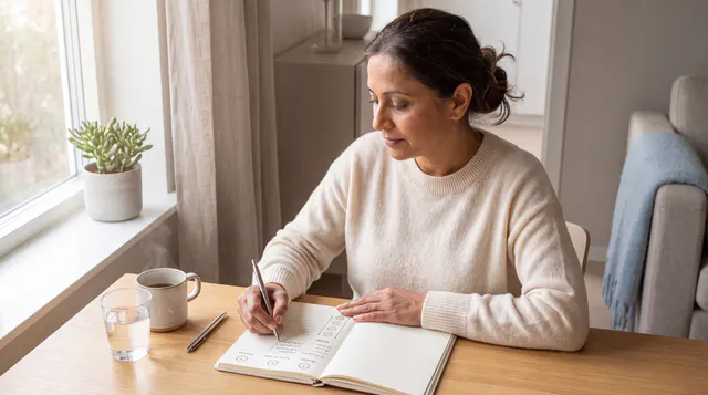 recording sleep routine in diary
